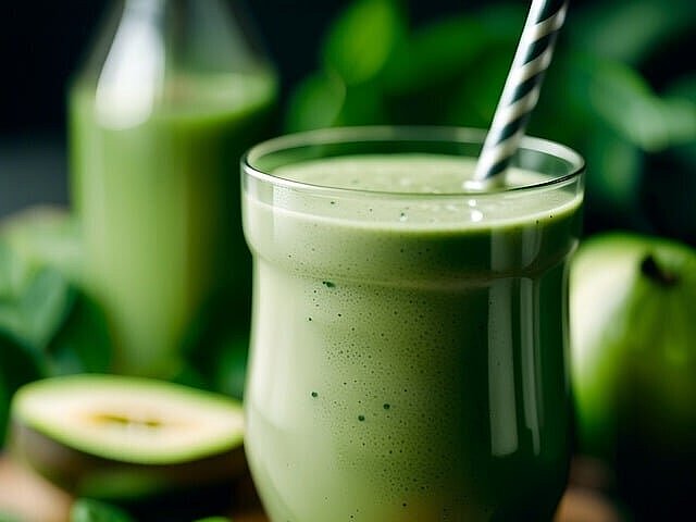 Ein grüner Smoothie.