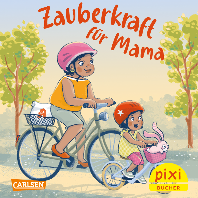 Zwei Mädchen, die Fahrrad fahren. 