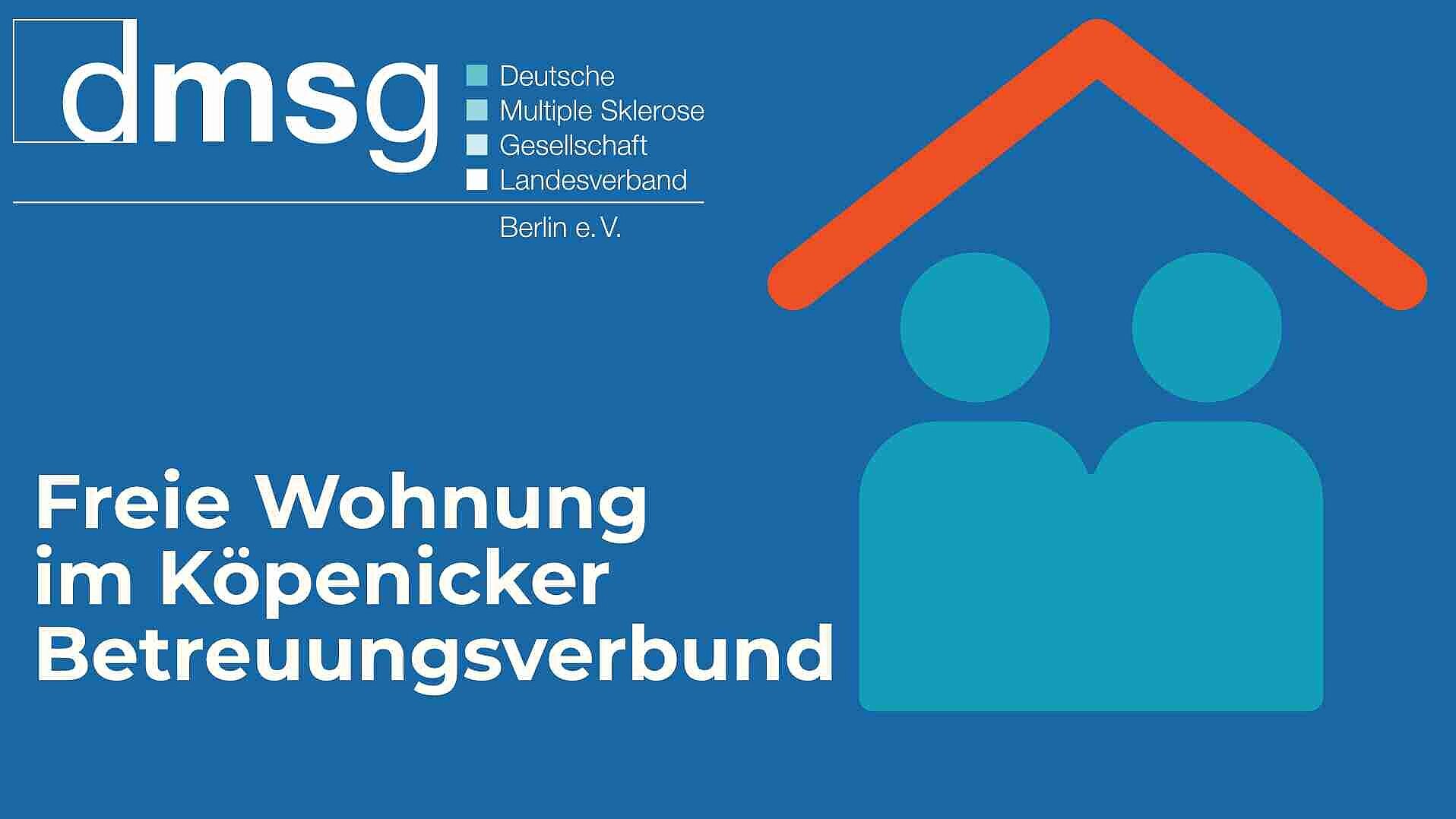 Zwei stilisierte Figuren unter einem Dach. 